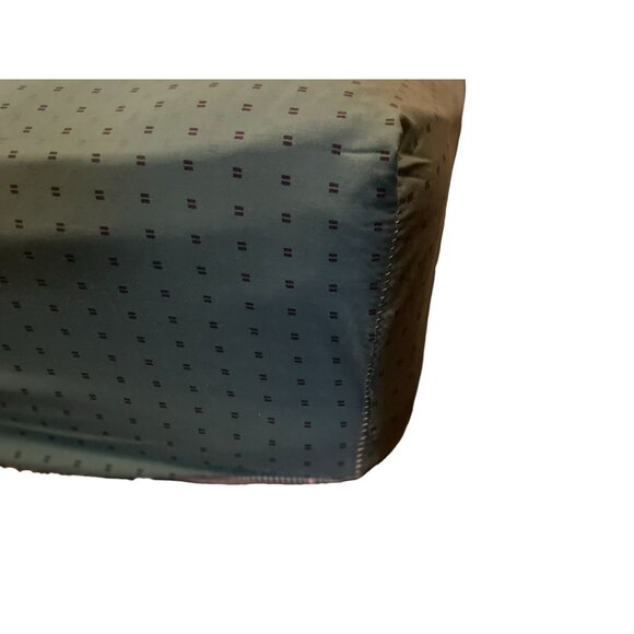 Vintage Full Size Sheet Set Used 2 Piece Blues Greens Purples - Picture 15 of 16